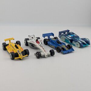 Lot of 4 Hot Wheels Die-Cast Race Cars – 1992–2010 (Loose, 1:64)
